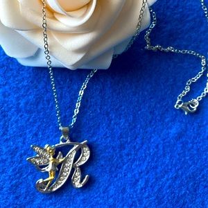 Tinkerbell Letter “R” Necklace